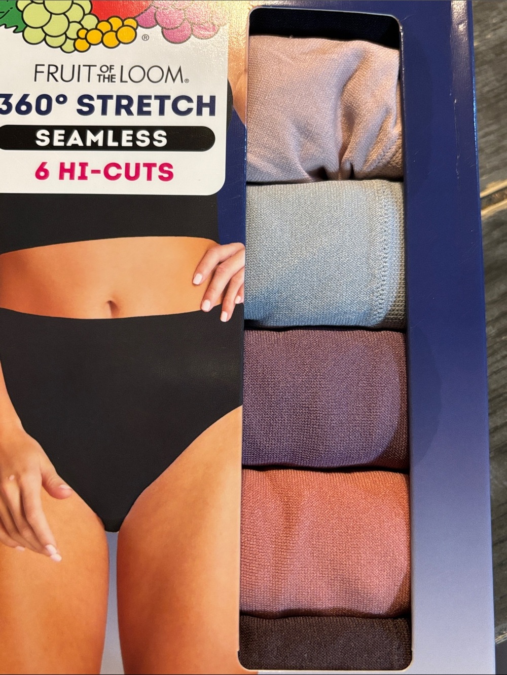Fruit of the Loom Women's Seamless Underwear 6-Pack, Size 9 - Picture 6 of 7